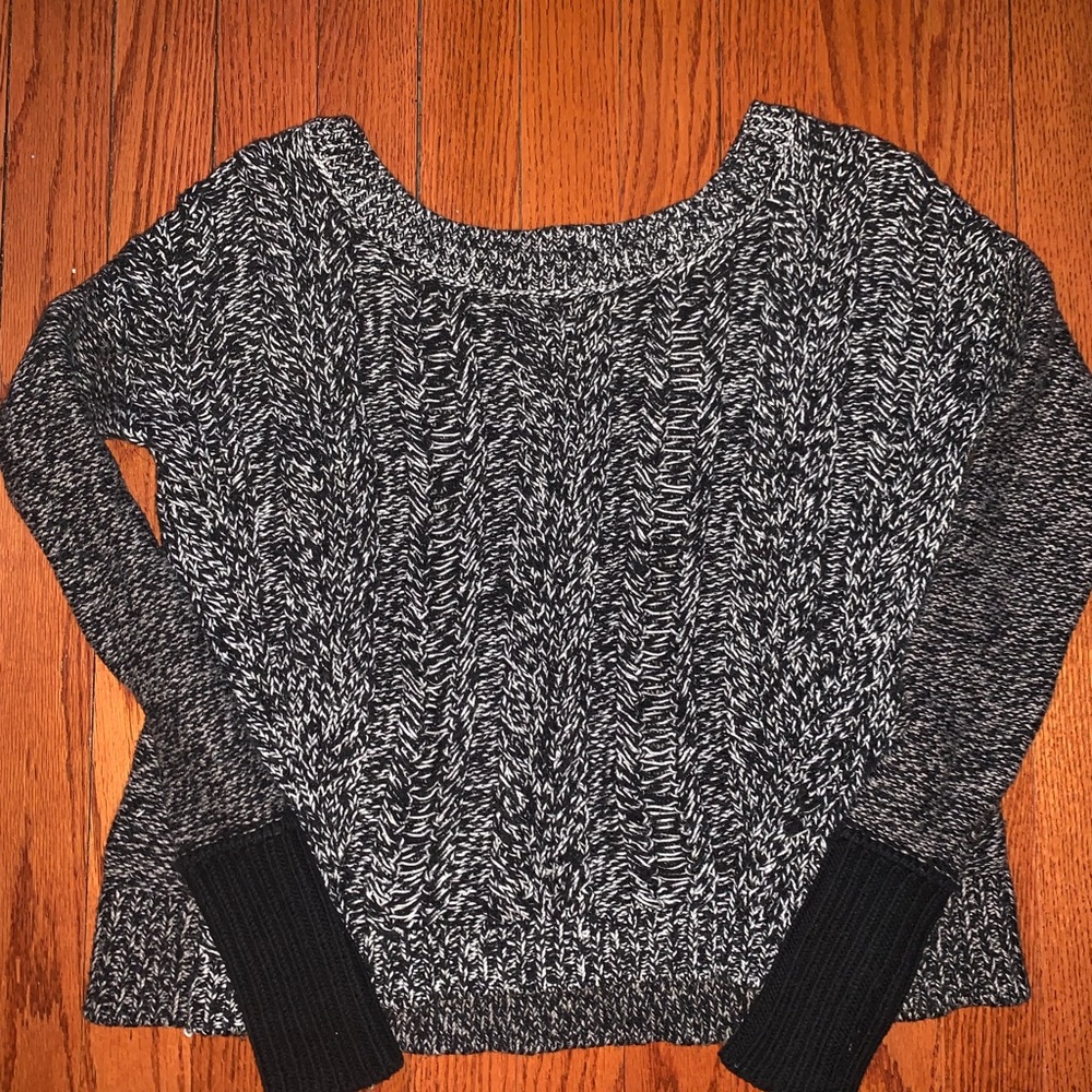 Black and white sweater